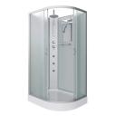 Душевая кабина Niagara Classic 120х80 хром левая стекло матовое с гидромассажем