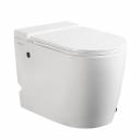 Унитаз напольный приставной Abber Bequem с сиденьем дюропласт микролифт с импульсным смывом (AC1114P)