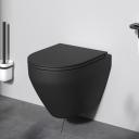 Унитаз подвесной AM.PM Spirit 2.0 C701700MBSC безободковый с сиденьем микролифт, черный матовый