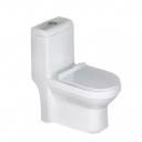 Напольный унитаз-моноблок Melana белый с сиденьем микролифт