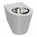 Унитаз из нержавеющей стали глянцевого оттенка выполнен из особо сорта металла AISI 304, что увеличивает срок службы унитаза. Туалет Nofer 13013.B должен быть установлен на пол. Сидение, система слива и сифон в комплекте с унитазом не поставляются.Отлично подходит для мест с очень высокой проходимостью и где требуется антивандальная защита. Туалет может быть оборудован сиденьем 15028, 15031, 15029.