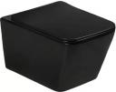 Подвесной унитаз SantiLine SL-5004MB черный матовый, с сиденьем микролифт