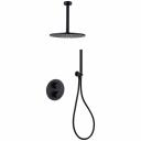 Душевая система скрытого монтажа ABBER Wasser Kreis без излива, черная матовая AF8121B