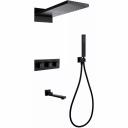 Душевой комплект Abber Daheim AF8253B С ВНУТРЕННЕЙ ЧАСТЬЮ, матовый черный