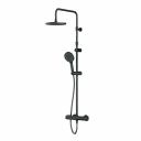 Душевая стойка AM.PM X-Joy F0785A422 черный матовый, с термостатом