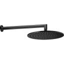 CISAL Shower Верхний душ D300 мм с настенным держателем L400 мм, цвет черный матовый