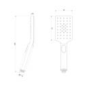 Душевая лейка LEMARK (LM8123GM), графит