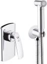 Гигиенический душ Rose R1105 со смесителем, С ВНУТРЕННЕЙ ЧАСТЬЮ, хром