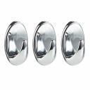 Крючок для ванной Kleber Strong одинарный самоклеящийся пластик хром (3 шт.) (KLE-SG004/9660)