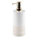 дозатор для жидкого мыла SOBRE керамика белый/золото