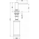 Дозатор встраиваемый Timo Saona 13139/17 золото матовое