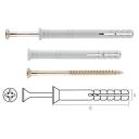 Дюбель-гвоздь 8х60 мм полипропилен потай STARFIX 80 штук (SMC3-42914-80)