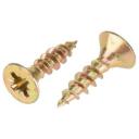 Саморез универсальный для дерева и металла KRANZ 4х16, с противокоррозионным покрытием из желтого цинка, короб 200 шт.