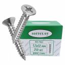 Оцинкованный саморез по металлу SORREX DIN 7982С 5,5х32, 250 шт. 7982C-1-055-032 250
