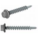 Саморез кровельный 4.8х35 мм цинк, шайба с прокл, PT1, RAL 7004 (200 шт в карт. уп.) STARFIX (по дереву, цвет сигнальный серый) (SMC2-32709-200)