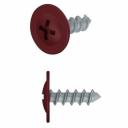 Саморезы Саморез Starfix SM-39657-14000, 4.2х16 мм с прессшайбой, цинк, острый, RAL 3005 (14000 шт в коробе)