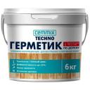 Герметик Cemmix по дереву для теплого шва 6 кг 6000 мл. 1 шт. 6000 г 6000 мл белый 0.21 м 19 см