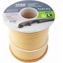 TYTAN PROFESSIONAL уплотнитель самоклеящийся на EPDM основе, профиль D, черный, 9x7,5 мм (100м)