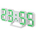 Часы-будильник LED Perfeo "LUMINOUS 2", белый корпус / зелёная подсветка (PF-6111)