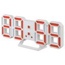 Часы-будильник LED Perfeo "LUMINOUS 2", белый корпус / красная подсветка (PF-6111)