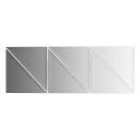 Зеркальная плитка Evoform с фацетом 10 mm - комплект 6 шт треугольник 15х15 см; серебро