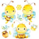 Наклейка Дрофа-Медиа Пчелки 4222, влагостойкие, 10 шт.