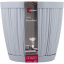 Горшок для цветов из серии Barcelona - коллекция для любителей модных тенденций. Струящаяся и меняющаяся поверхность кашпо напоминает теплые лучи солнца и гористый ландшафт города. На дне горшка расположена дренажная сетка, обеспечивающая отвод лишней воды и циркуляцию воздуха. Поддон надежно фиксируется к корпусу. Горшок для цветов Barcelona выполнен из прочного и легкого пластика, толстые стенки препятствуют деформации при перемещении.