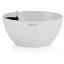 Кашпо LECHUZA с автополивом Cubeto Stone, 4.5л, 30x13.5 см, белый кварц