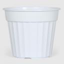 Горшок Serinova saloon 12х10,5 см белый