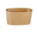 Кашпо балконное Serinova Kapadokya бежевый 29х15,4х14,8 см