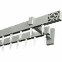 Двухрядный карниз для штор Эскар Хай Тек, Твист, сатин, 200 см 4216200