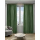 Штора готовая портьера канвас Софи 200х280 цвет зеленый