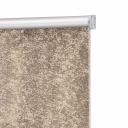 Рулонная штора блэкаут 120х160 см Decofest Марбл мини коричневая