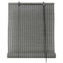 Рулонная штора Эскар бамбуковые, 60х160 см, серый