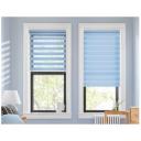 Рулонная штора Blackout с эффектом «день-ночь» Эскар Миниролло, 68х170 см, голубой