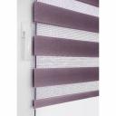 Рулонные шторы день-ночь – уникальные стильные решения для декора окна. Шторы изготовлены из материала с двумя уровнями плотности, идущей полосками. Благодаря фиксации края шторы к верхней части окна, ее можно регулировать сразу в нескольких направлениях: разворачивать в высоту, полностью закрывая или открывая окно, и регулировать освещенность, наслаивая плотные и прозрачные части шторы так, чтобы было 50-100% перекрытие света. Рулонные шторы день-ночь крепятся к раме окна без сверления, монтаж осуществляется с помощью площадки и фиксирующих клипс. Подбор размера: измерьте ширину стекла, прибавьте к ней 2-4 см. Подберите ближайший подходящий размер. Штора должна быть шире стекла и не мешать открытию ручек.