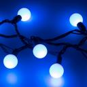 Светодиодная гирлянда ARD-BALL-CLASSIC-D23-10000-BLACK-80LED BLUE (230V, 3.5W) (Ardecoled, IP65) 025600