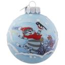 Елочный шар Кот Матроскин в подарочной упаковке 80мм