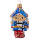 Елочная игрушка коломеев, Щелкунчик сказочный 9 см, игрушка из стекла в подарочной упаковке