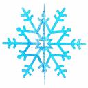 Елочная фигура Снежинка резная 3D, 61 см, цвет синий, цена за 1 шт