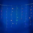 Бахрома светодиодная со статическим свечением, 6м. соединяемая, 200 светодиодов, разноцветный свет Uniel ULD-B6007-200/STK MULTI IP44