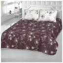 Покрывало АртПостель Каролина евростандарт, коричневый/белый