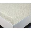 Простыня на резинке АртПостель однотонная, трикотаж , 160 х 200 x 20 см, ажур кремовый