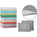 Наволочки 70х70х2 Cleo трикотажные на молнии, 100% хлопок