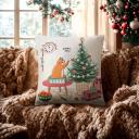 Чехол на подушку Этель Джингл белз 40x40 см, 100% полиэстер, велюр 10401513