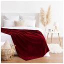 Плед Этель 180x200 см, цв. Бордовый, 100% п/э, корал-флис 220 гр/м2