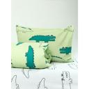 Постельное Белье WAKE me WAKE "Крокодилы" 70957-1+70958-1 Перкаль 1,5 сп (70х70)