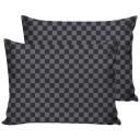 Комплект наволочек Сказка Роджер, поплин, 50 х 70 см, 2 шт., черный/серый