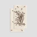 Полотенце кухонное Togas Альмус экрю-коричневый 30х50 см