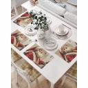 Комплект из 4-х тканевых плейсматов для сервировки обеденного пространства и декора кухни. Салфетки изготовлены из износостойкого и гипоаллергенного материала «Oxford» (100% полиэстер) плотностью 200 гр./кв.м., фактура рогожка. Особенностью ткани является водоотталкивающая пропитка. Изделие можно стирать при температуре 30-40 градусов, выбирая деликатный режим стирки. Принт нанесен с одной стороны. Аксессуар станет не только украшением вашего стола, но и защитит поверхность от возможных загрязнений, горячих тарелок и царапин. Яркость рисунка может отличаться от изображения на сайте. Допустимо отклонение в размерах +-2 см.